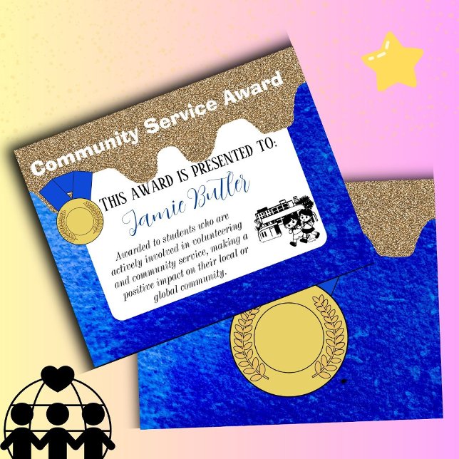 community awards certificate  (community)