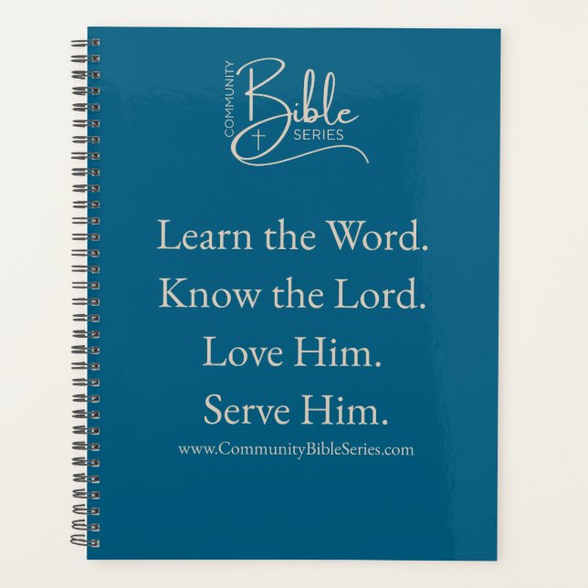 Community Bible Series Planner (Front)