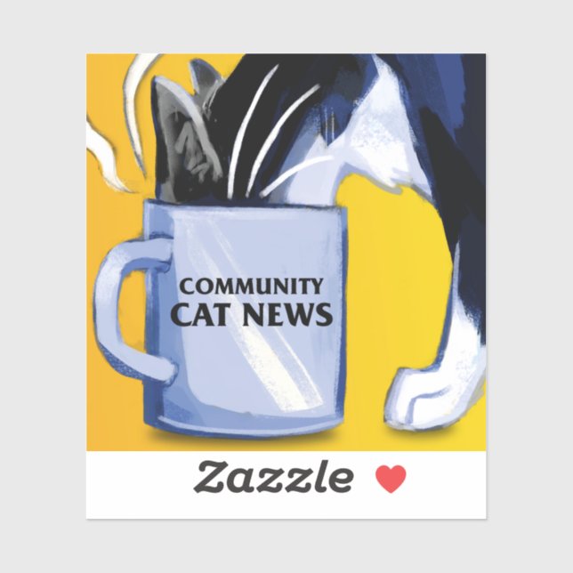 Community Cat News Sticker (Sheet)