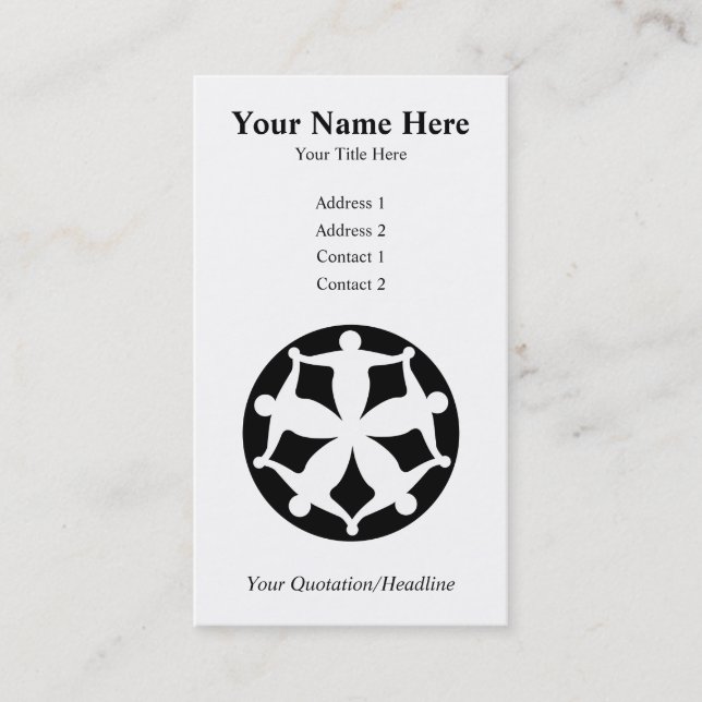 Community Group Business Card (Front)