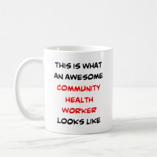 community health worker, awesome coffee mug