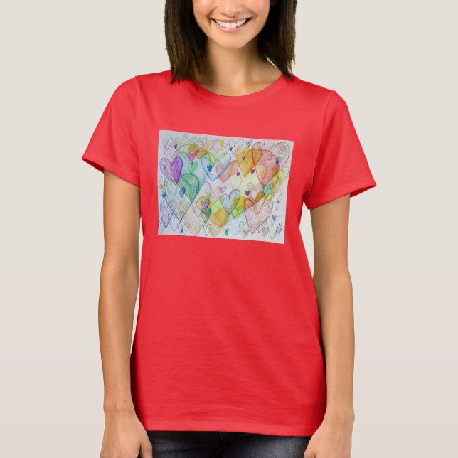 Community Hearts Colour Love Artwork Shirt (Front)