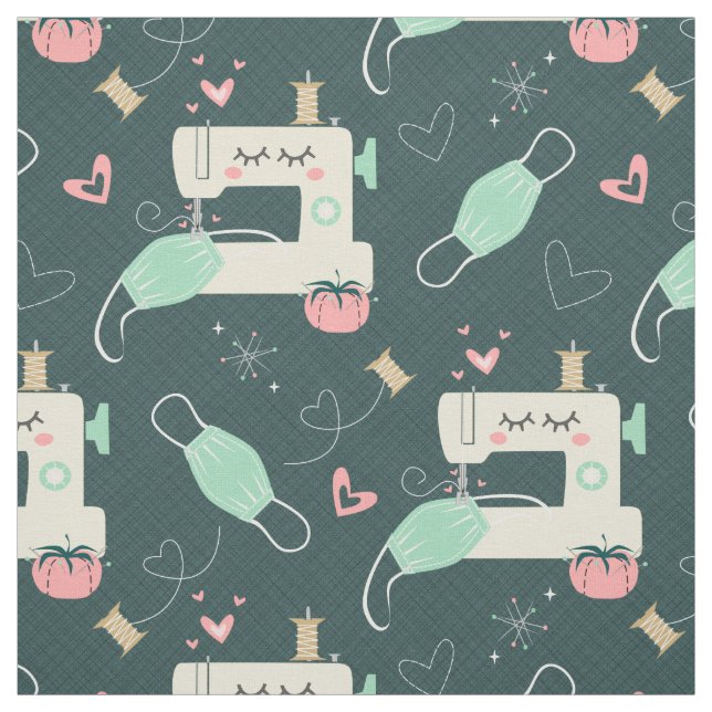 Community Mask Making - Slate ©studioxtine Fabric (Swatch)