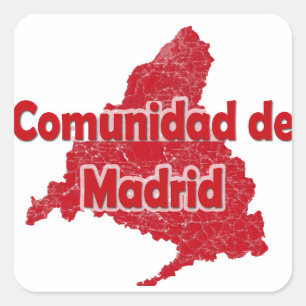 Community of Madrid Square Sticker