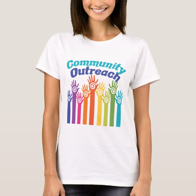 Community Outreach Services Program Helping Hands T-Shirt (Front)