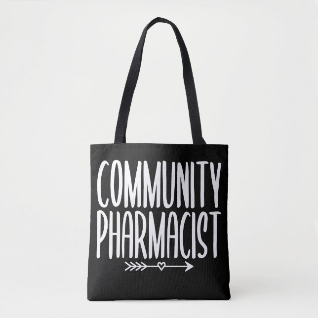 Community Pharmacist PharmD Tote Bag (Front)