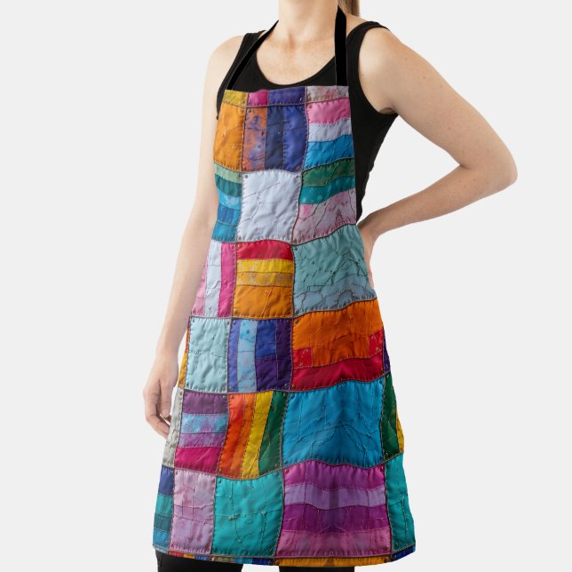 Community Quilt of Unity and Diversity Apron (Insitu)