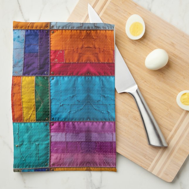 Community Quilt of Unity and Diversity Tea Towel (Quarter Fold)