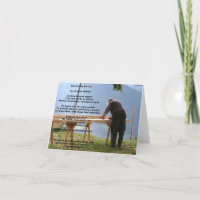 "Community Service" affirmation note card (blank)