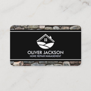 Community Stone Wall Rental Properties Business Card