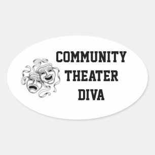 Community Theatre Diva Sticker
