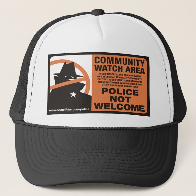 Community Watch Area Trucker Hat (Front)