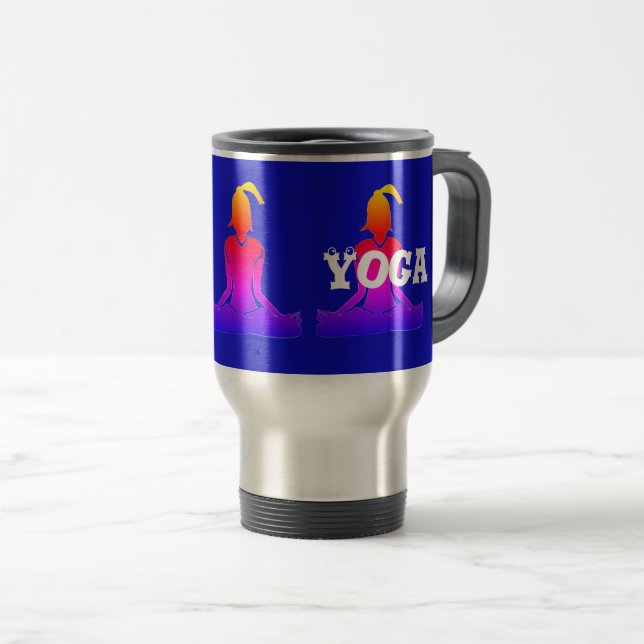 Commuter 'Java Yoga' Travel Mug (Front Right)