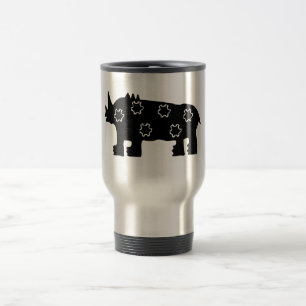 Commuter Mug, African Rhino Travel Mug