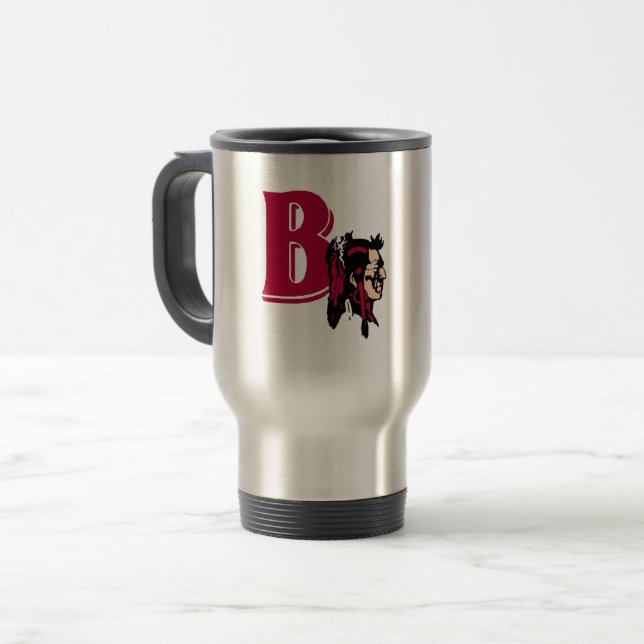 Commuter Mug:  Bethel Braves (00103) Travel Mug (Front Left)
