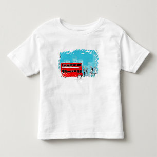 Commuters waiting at bus stop toddler T-Shirt