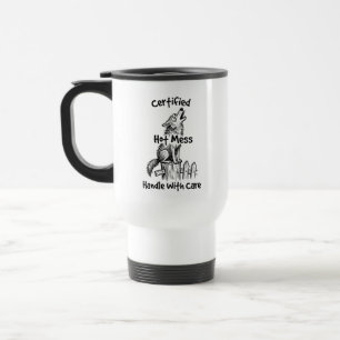 Commuting Howling Wolf Travel Mug
