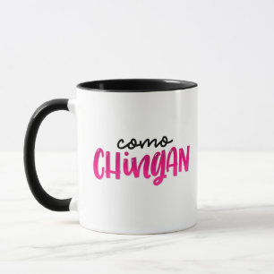 Como Chingan, hand lettered Mug