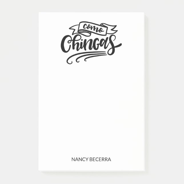 Como Chingas Post-it Notes (Front)
