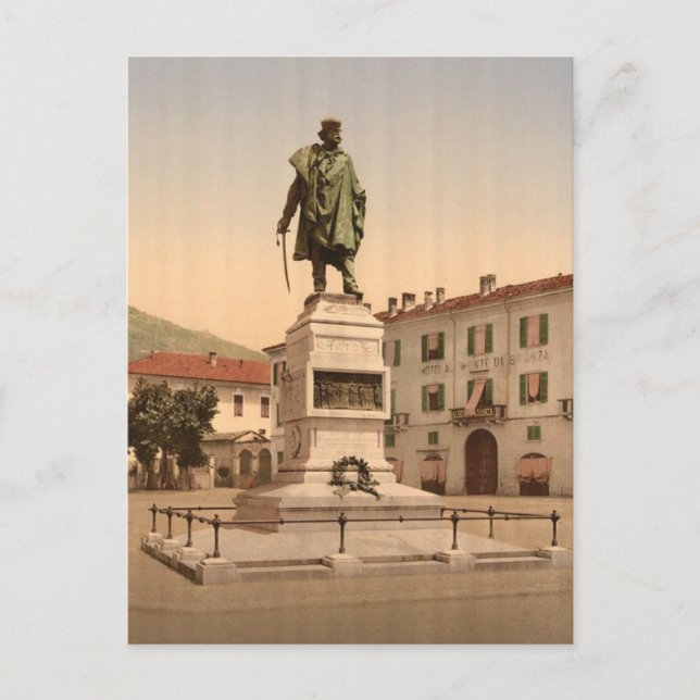 Como, Garibaldi Monument Postcard (Front)