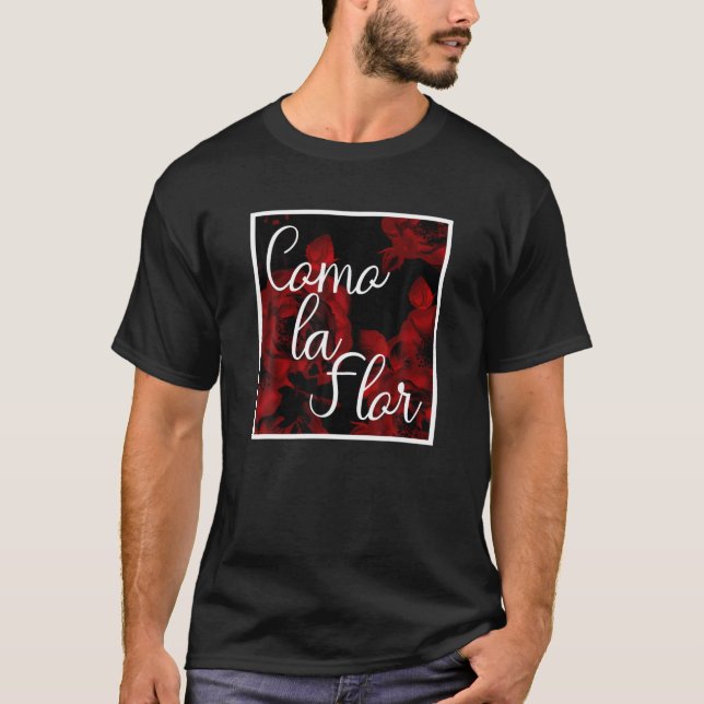 Como La Flor Cumbia Selena Quintanilla Men T-Shirt (Front)