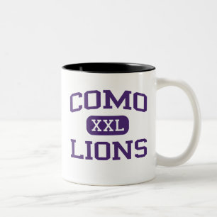 Como - Lions - Como High School - Fort Worth Texas Two-Tone Coffee Mug