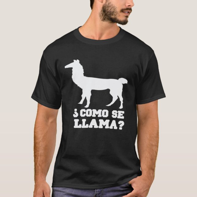Como Se LLama  LLama Lover T-Shirt (Front)