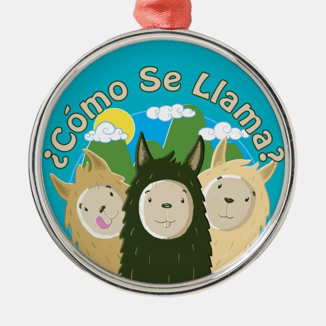 Como Se Llama? Metal Tree Decoration (Front)