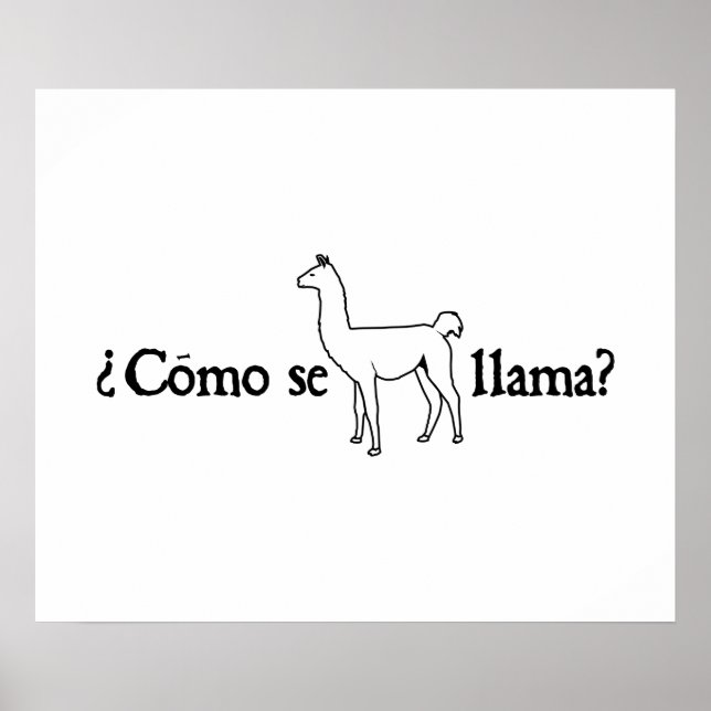 Como Se Llama? Poster (Front)