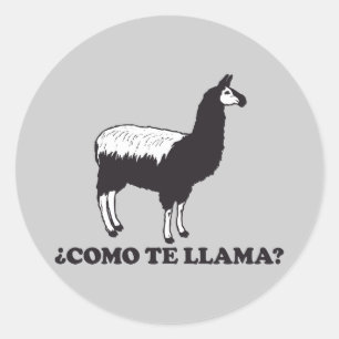 Como Te Llama Classic Round Sticker