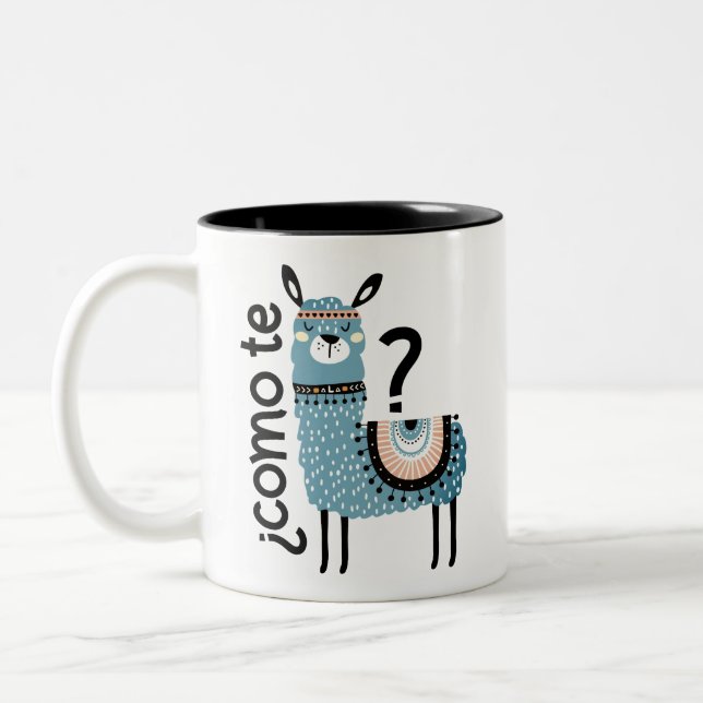 Como te llama Two-Tone coffee mug (Left)