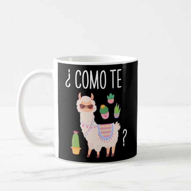 Como Te Llamas Student Spanish Teacher Bilingual Coffee Mug (Left)