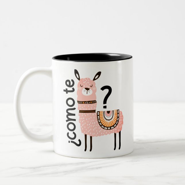 Como te llamas Two-Tone coffee mug (Left)