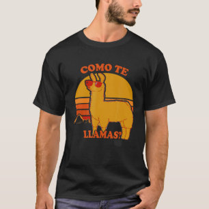 Como te Llamas VIntage Llama Sunset T-Shirt