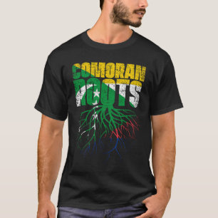 Comoran Roots Comoros Heritage Flag T-Shirt
