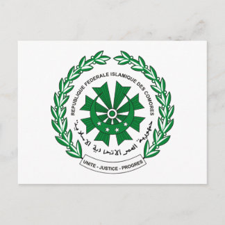 Comoros Coat of Arms Postcard