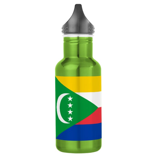 Comoros Flag 532 Ml Water Bottle (Left)