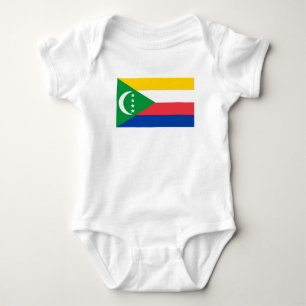 Comoros Flag Baby Bodysuit
