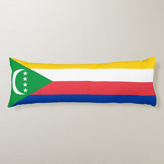 Comoros Flag Body Cushion (Front)