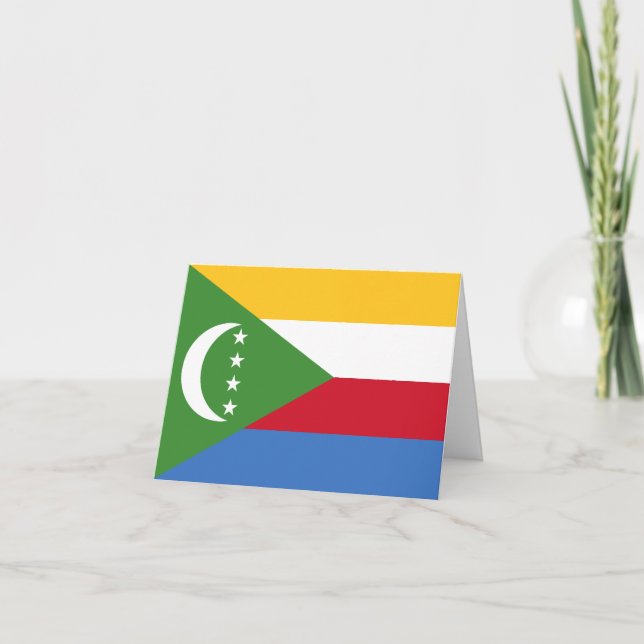 Comoros Flag Card (Front)