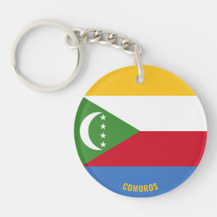 Comoros Flag Charming Patriotic Key Ring