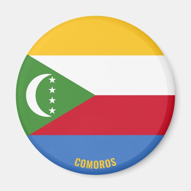 Comoros Flag Charming Patriotic Magnet (Front)