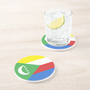 Comoros flag coaster