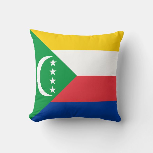 Comoros Flag Cushion (Front)