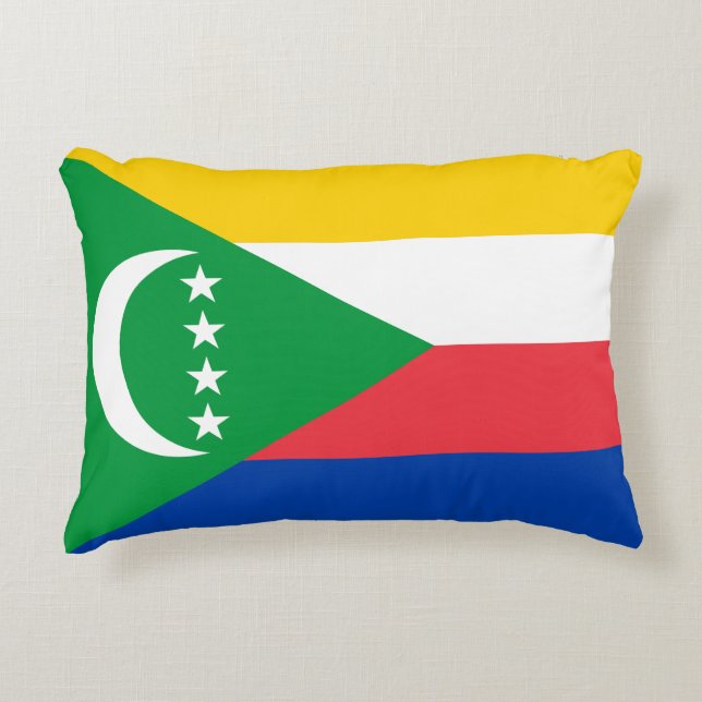 Comoros Flag Decorative Cushion (Front)