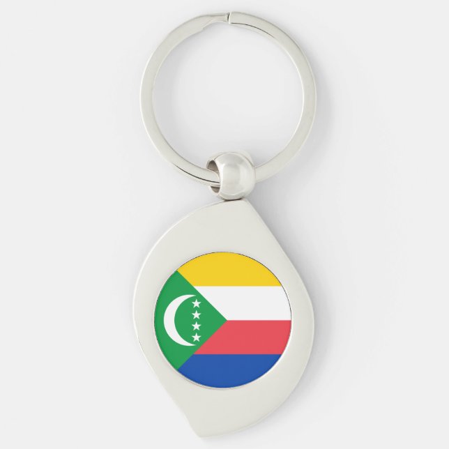 Comoros Flag Key Ring (Front)