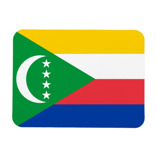 Comoros Flag Magnet (Horizontal)