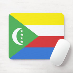 Comoros flag mouse mat