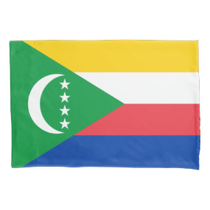 Comoros Flag Pillowcase