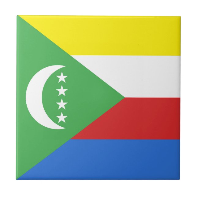 Comoros flag tile (Front)